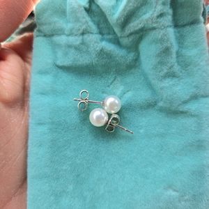 Premium Akoya Cultured Pearl Stud Earrings - 6mm